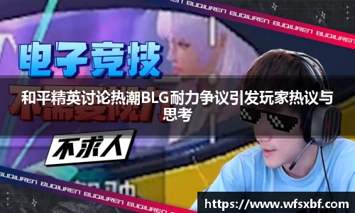 和平精英讨论热潮BLG耐力争议引发玩家热议与思考